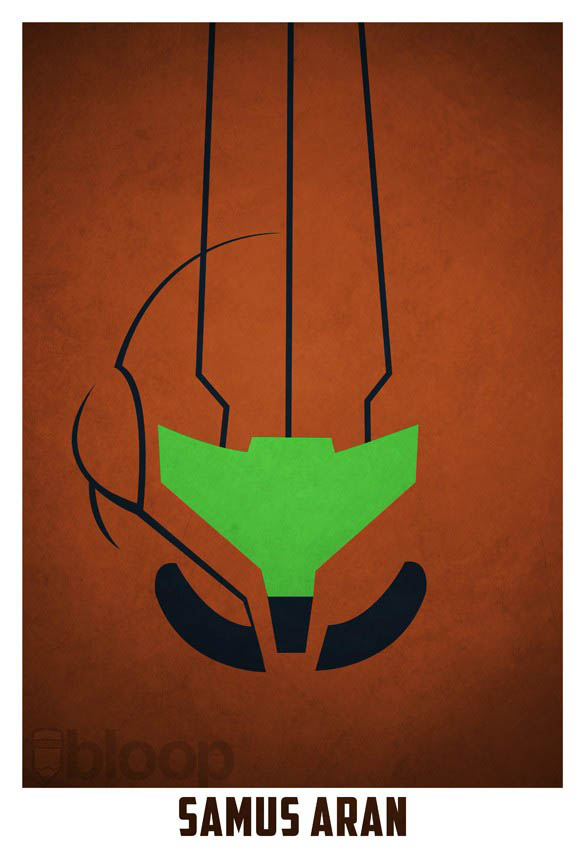 superheroes and villains minimal art posters by bloop 20 Minimalist Superheroes and Villains Posters