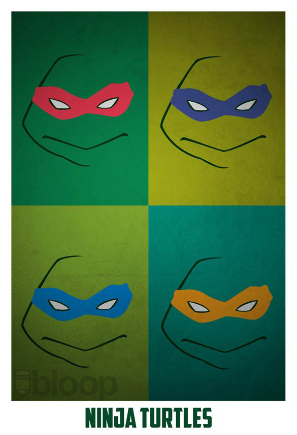 superheroes and villains minimal art posters by bloop 34 Minimalist Superheroes and Villains Posters
