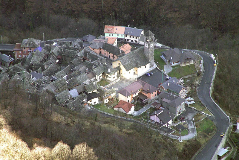 viganella italy aerial from above Italian Village Builds Giant Mirror to Combat 83 Days of Darkness