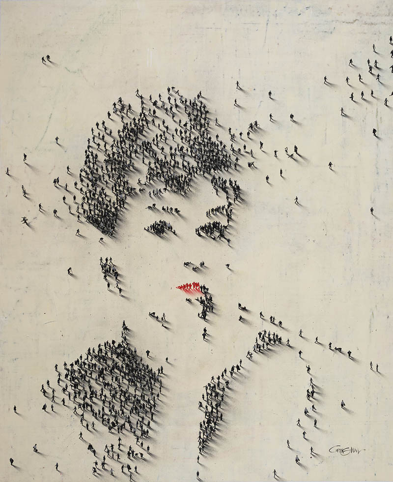 audrey hepburn people pixel portrait from above Picture of the Day: Pixel People Perfection