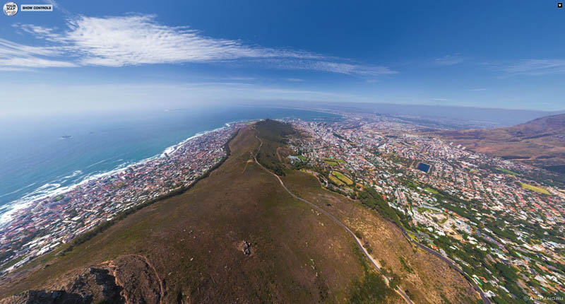 cape town south africa from above aerial panorama 3 Top Ten 360 Panoramas of Cities Around the World