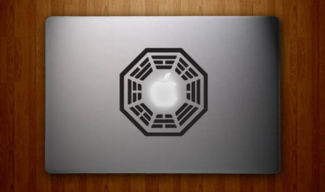 dharma lost macbook decal sticker 50 Creative MacBook Decals and Stickers