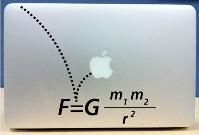 gravity macbook decal sticker 50 Creative MacBook Decals and Stickers
