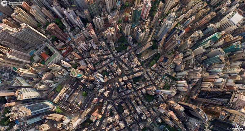 hong kong 360 panorama aerial from above 2 Top Ten 360 Panoramas of Cities Around the World