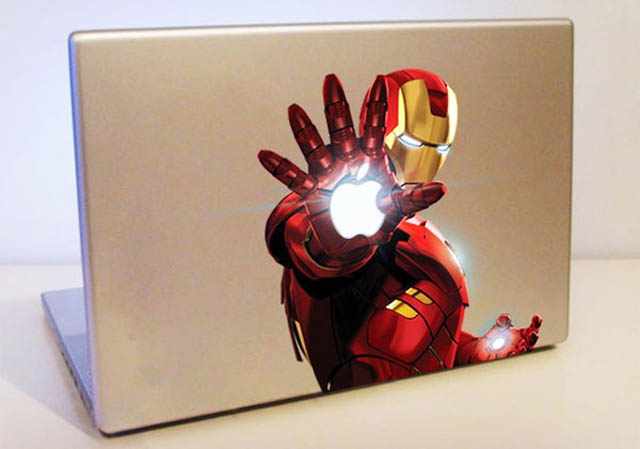 iron man macbook decal sticker 50 Creative MacBook Decals and Stickers
