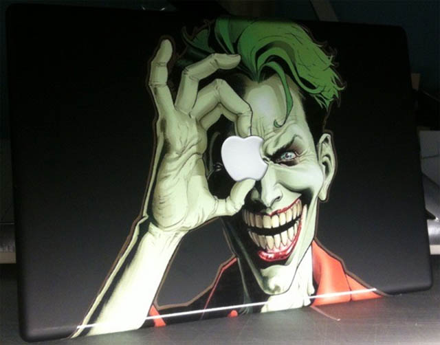 joker macbook decal sticker 1 50 Creative MacBook Decals and Stickers