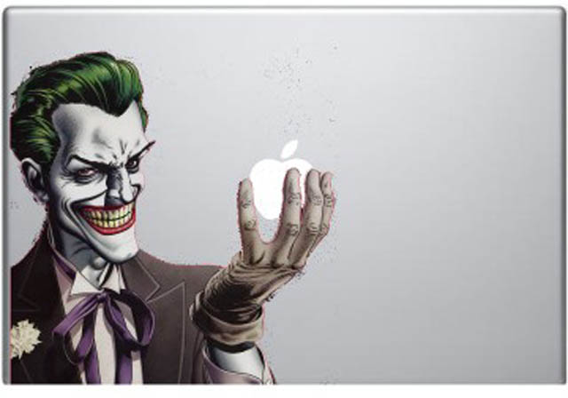 joker macbook decal sticker 2 50 Creative MacBook Decals and Stickers