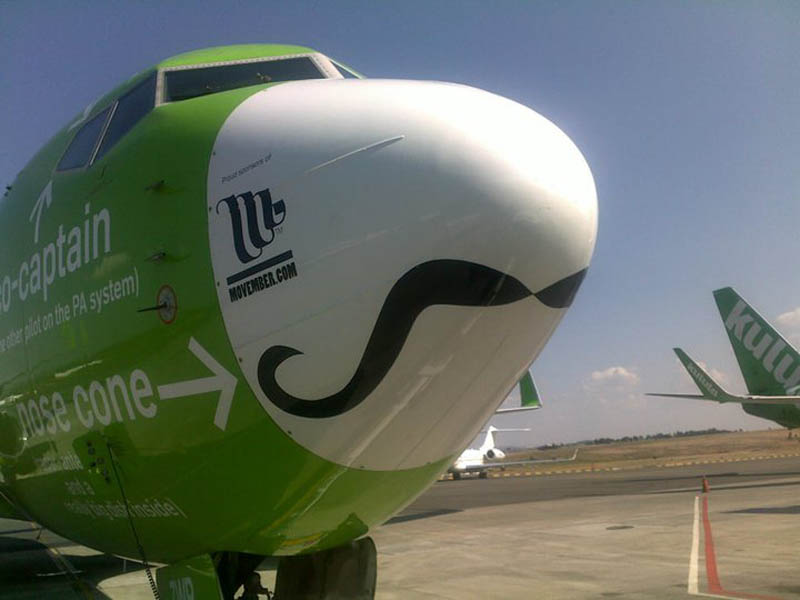 kulula movember nose plane 1 This Airline has the Best Fleet of Planes Ever!