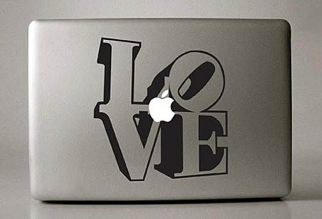 love macbook decal sticker 50 Creative MacBook Decals and Stickers