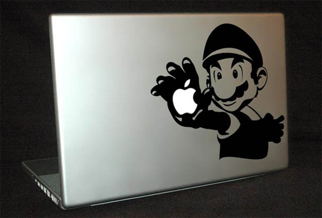 mario macbook decal sticker 50 Creative MacBook Decals and Stickers