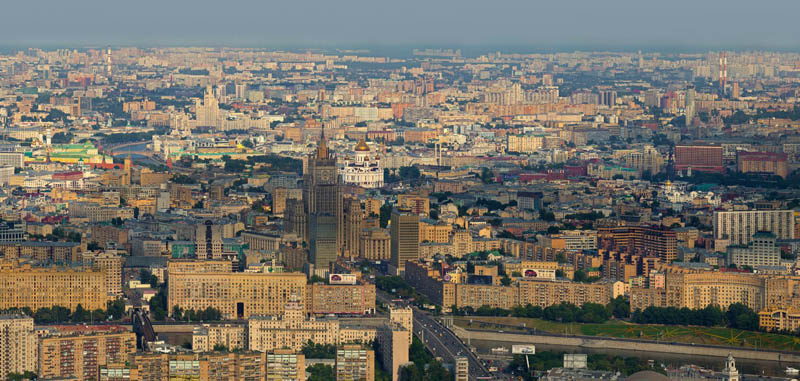 moscow russia from above aerial 1 Top Ten 360 Panoramas of Cities Around the World