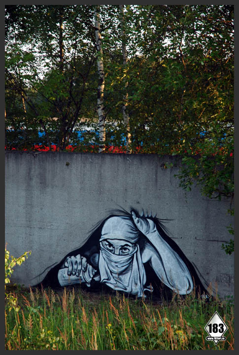 pavel p183 street art russian banksy banksi 14 16 Fresh Pieces by Russian Street Artist P183