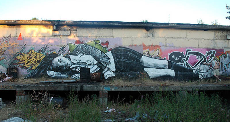 pavel p183 street art russian banksy banksi 22 16 Fresh Pieces by Russian Street Artist P183