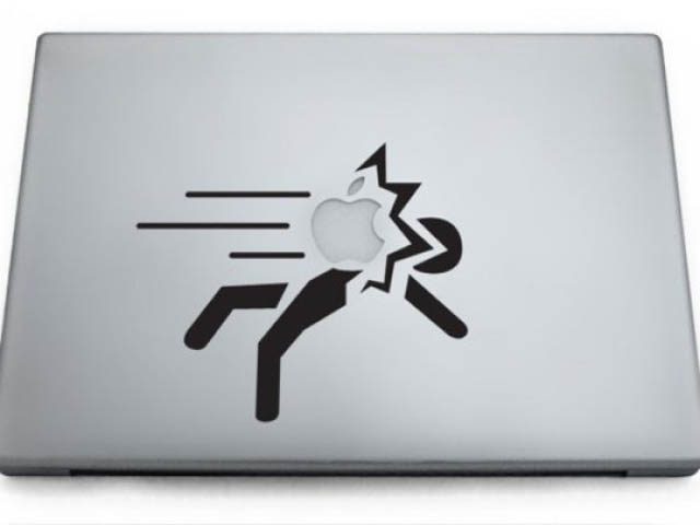 portal macbook decal sticker 50 Creative MacBook Decals and Stickers