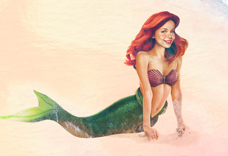 real life disney character aerial little mermaid 3D Printed Mobius Strip of the 1st Level of Super Mario Bros