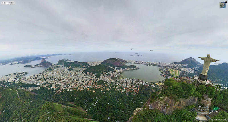 rio de janeiro brazil aerial panorama from above 1 Top Ten 360 Panoramas of Cities Around the World