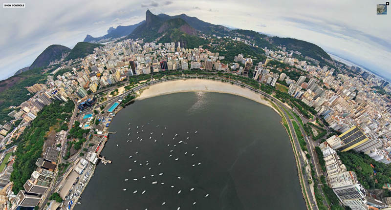 rio de janeiro brazil aerial panorama from above 2 Top Ten 360 Panoramas of Cities Around the World