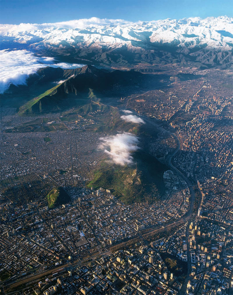 santiago chile from above aerial photograph Picture of the Day: Santiago, Chile from Above