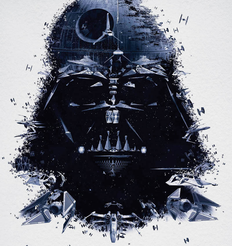 star wars identities poster darth vader 2 Celebrity Photo Mosaics by Charis Tsevis