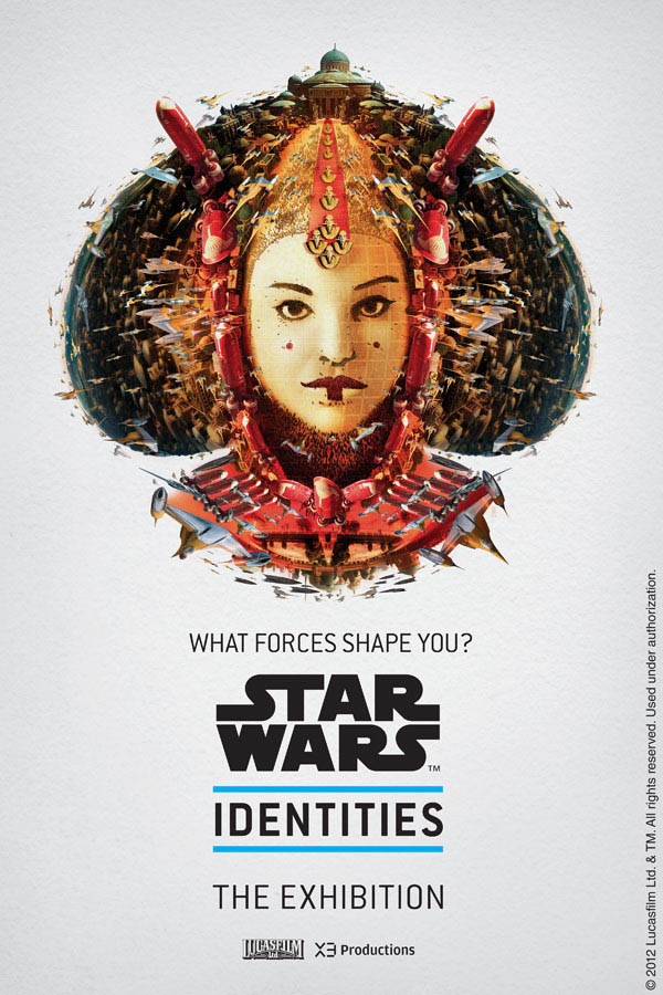 star wars identities poster queen amidala 1 Star Wars Identities Posters Show What Characters Are Made Of