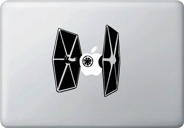 tie fighter star wars macbook decal sticker 50 Creative MacBook Decals and Stickers