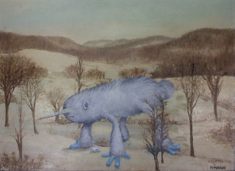 adding monsters to thrift store landscape paintings chris mcmahon 5 Adding Monsters to Thrift Store Paintings