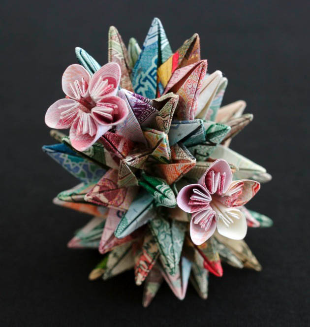 geometric shapes made from currency kristi malakoff 3 Geometric Shapes Made from Currency