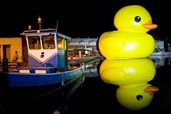 giant inflatable rubber ducky florentijn hofman hasselt belgium 1 The World Travels of a Giant Rubber Duck