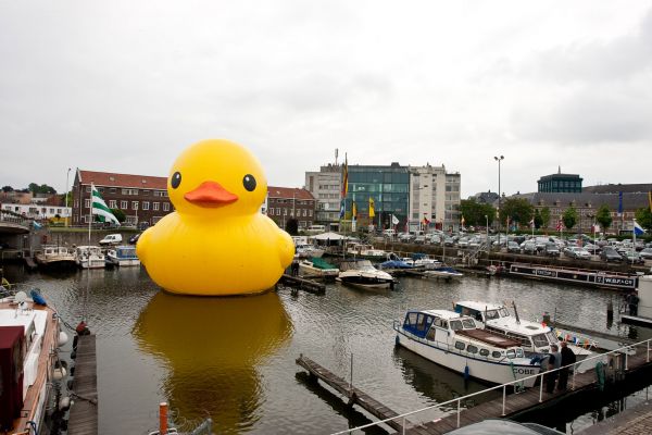 giant inflatable rubber ducky florentijn hofman hasselt belgium 3 The World Travels of a Giant Rubber Duck