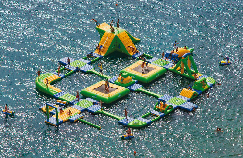 giant inflatable water parks wibit sports modular 12 Check Out This Hot Tub Tug Boat