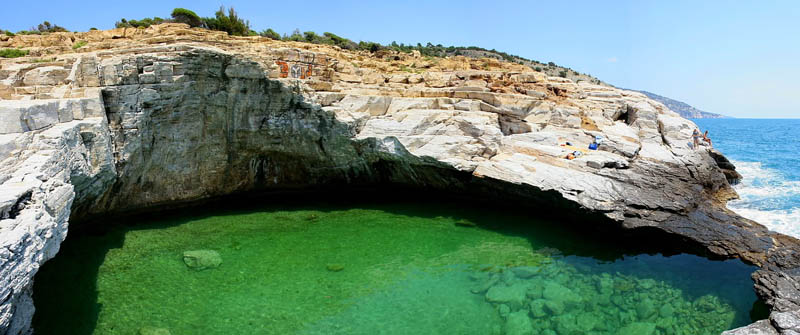 giola lagoon natural pool thassos greece 2 The Giola Lagoon in Greece