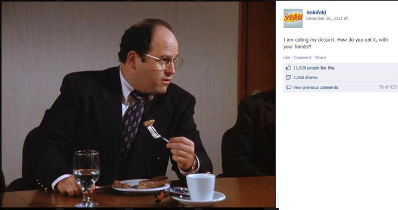 knife fork chocolate bar seinfeld 50 Glorious Moments on Seinfeld