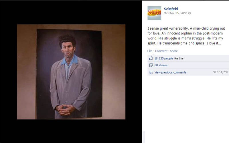 kramer portrait seinfeld 50 Glorious Moments on Seinfeld