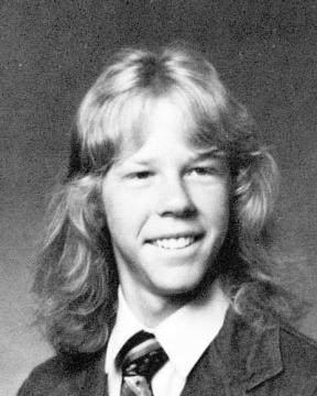 metallica jameshetfield highschool teenager younger picture childhood 40 Music Stars Before They Were Famous