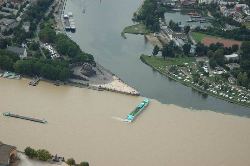 mosel and rhine rivers confluence in koblenz germany When Rivers Collide: 10 Confluences Around the World