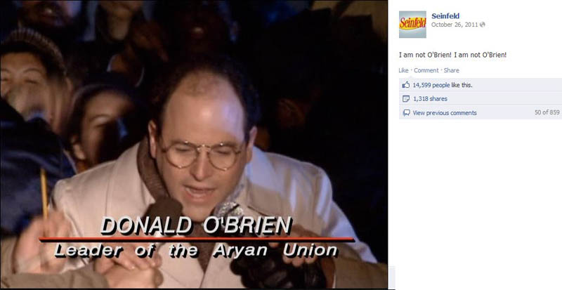 obrien seinfeld 50 Glorious Moments on Seinfeld