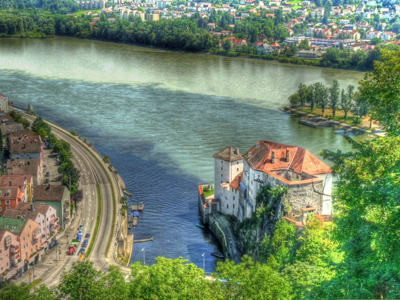 passau bavaria germany ilz danube and inn rivers confluence When Rivers Collide: 10 Confluences Around the World