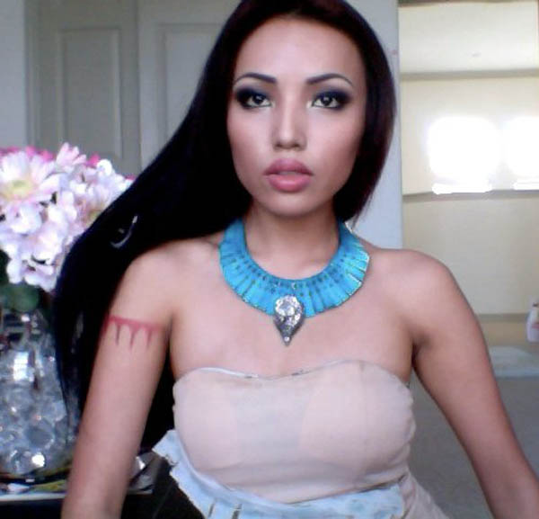 pocahontas youtube makeup celebrity promise pham 21 Amazing Transformations by a YouTube Makeup Queen