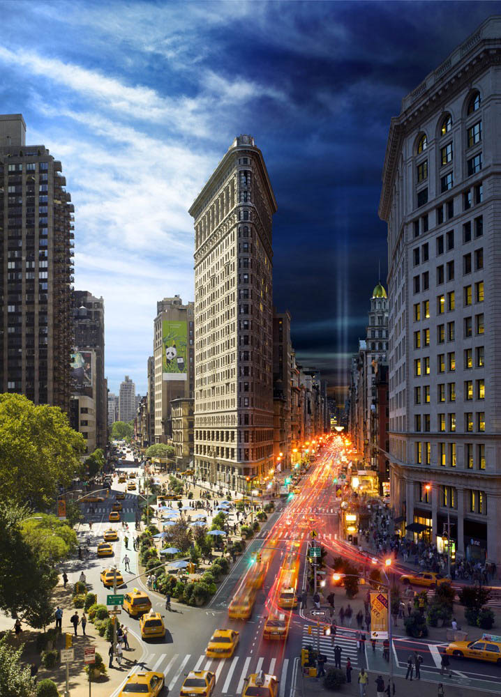 the flatiron building day to night in same photograph stephen wilkes Blending Day and Night into a Single Photograph