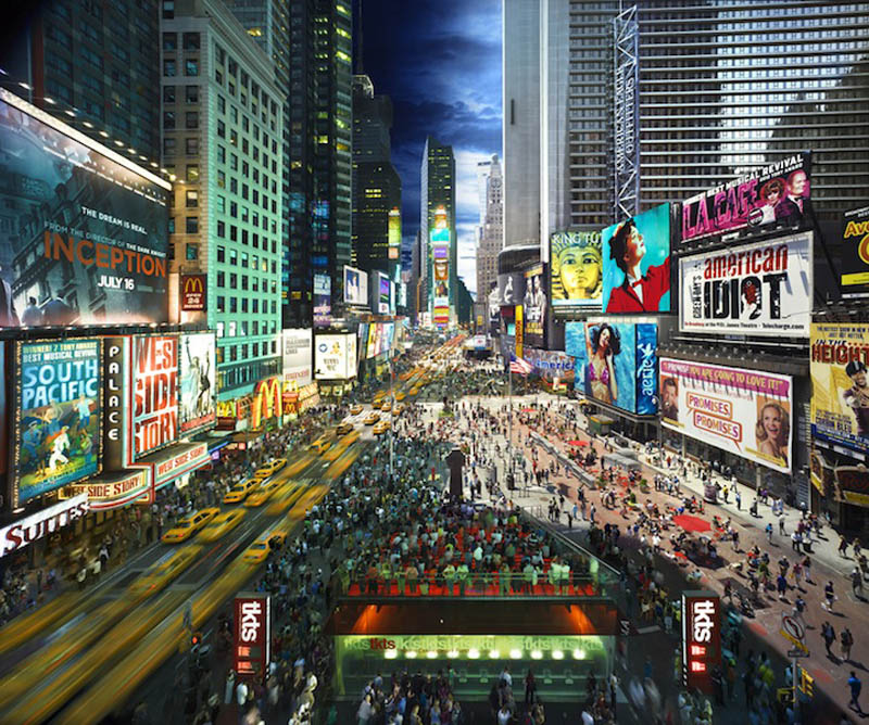times square day to night in same photograph stephen wilkes Blending Day and Night into a Single Photograph