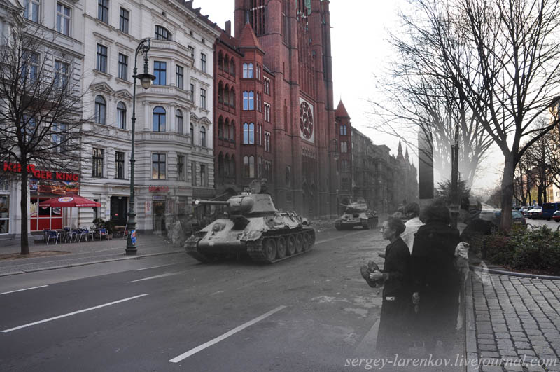 berlin 1945 2010 mehringdamm Blending Scenes from WWII into Present Day