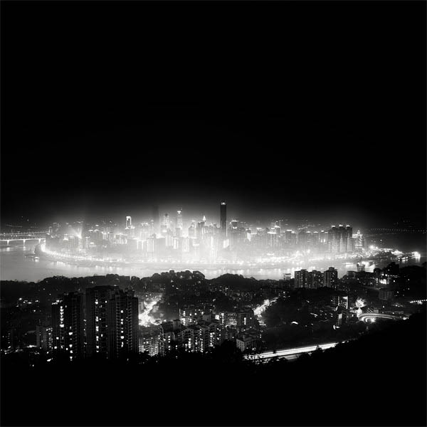 black and white cityscape night photography martin stavars 1 Dramatic Black and White Cityscapes at Night