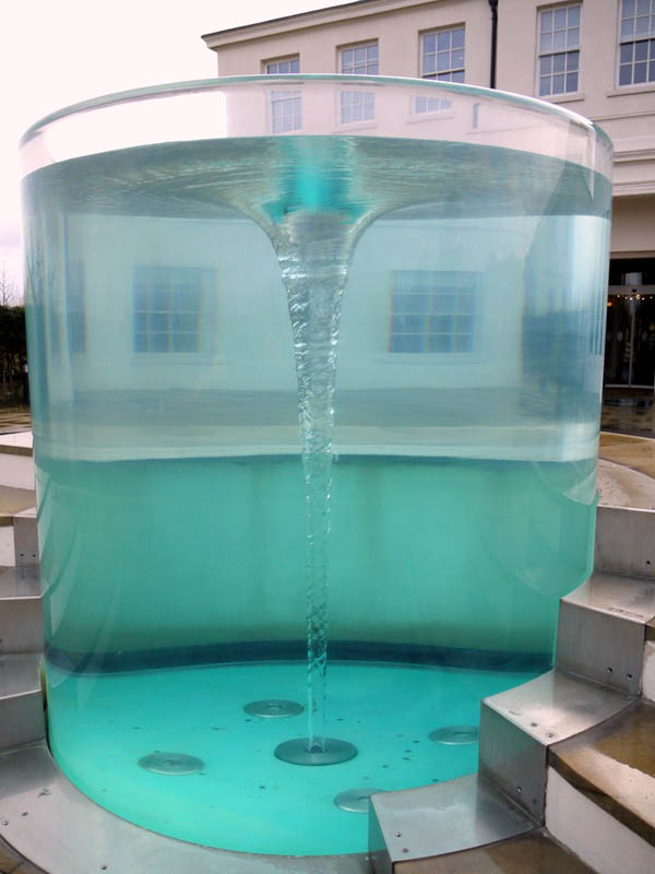 charybdis water vortex sculpture by william pye at seaham hall hotel sunderland 7 Amazing Vortex Water Sculpture by William Pye