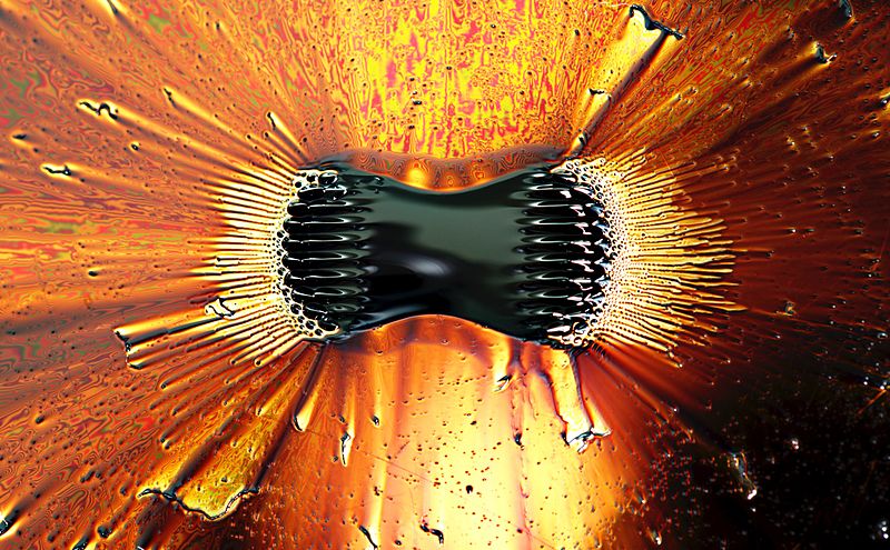ferrofluid magnetic poles The Hypnotic Magnetism of Ferrofluids