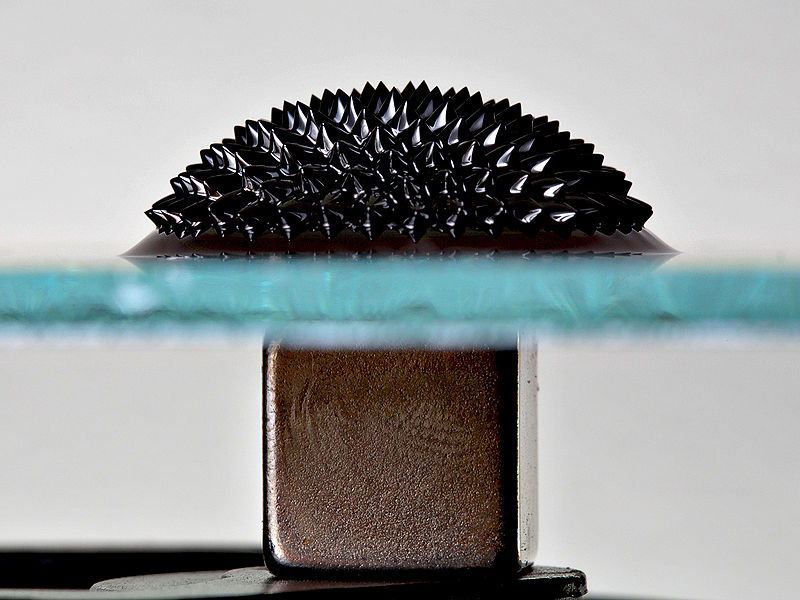 ferrofluid magnet under glass The Hypnotic Magnetism of Ferrofluids