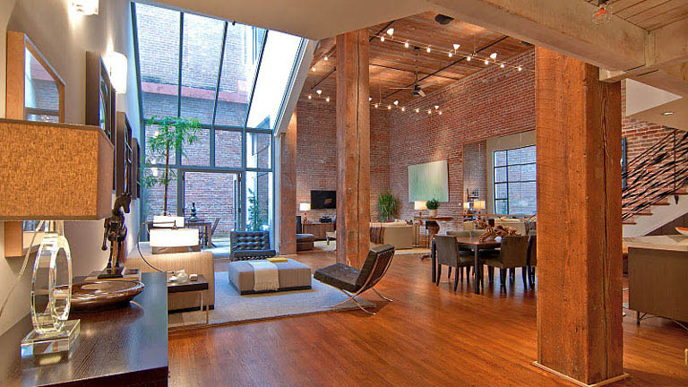 open concept hard loft exposed brick south beach san francisco 355 bryant 2 Stunning Open Concept Loft with Exposed Brick