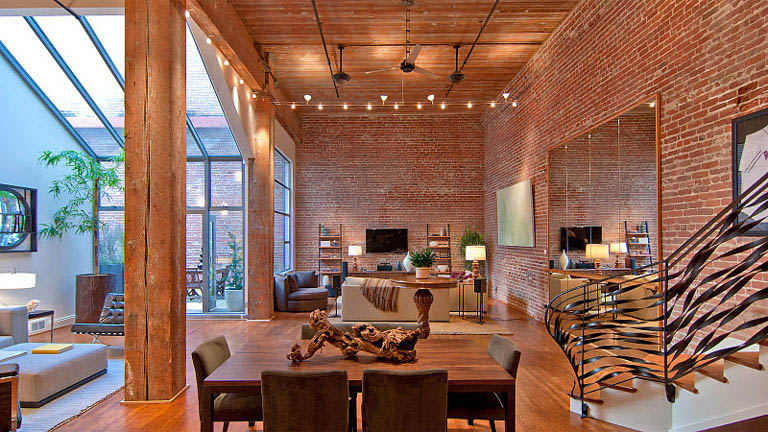 open concept hard loft exposed brick south beach san francisco 355 bryant 3 Stunning Open Concept Loft with Exposed Brick