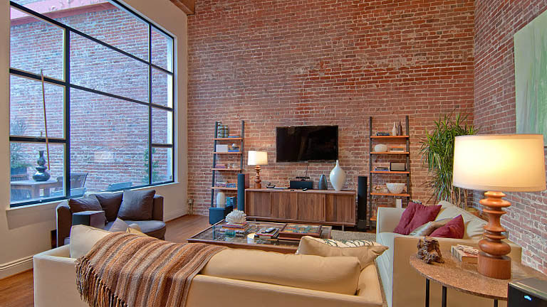 open concept hard loft exposed brick south beach san francisco 355 bryant 4 Stunning Open Concept Loft with Exposed Brick