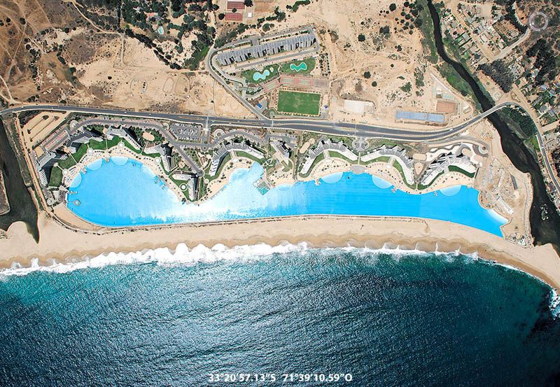 san alfonso del mar aerial satellite from above algarrobo chile 3 The Largest Swimming Pool in the World