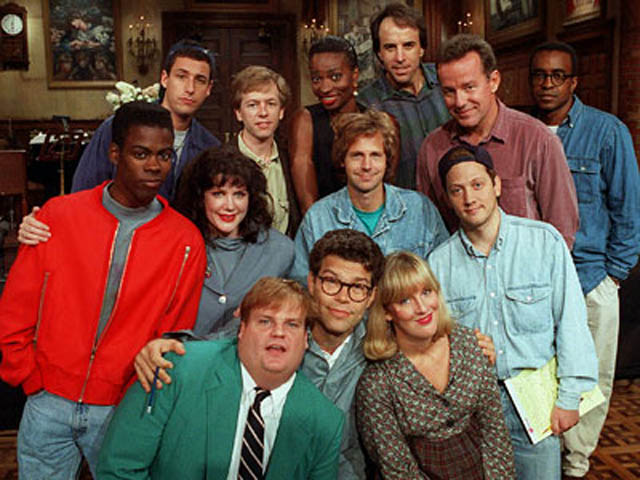 satrday night live cast 1990s farley sandler rock spade franken hartman The Most Epic Group Photos You Will See Today